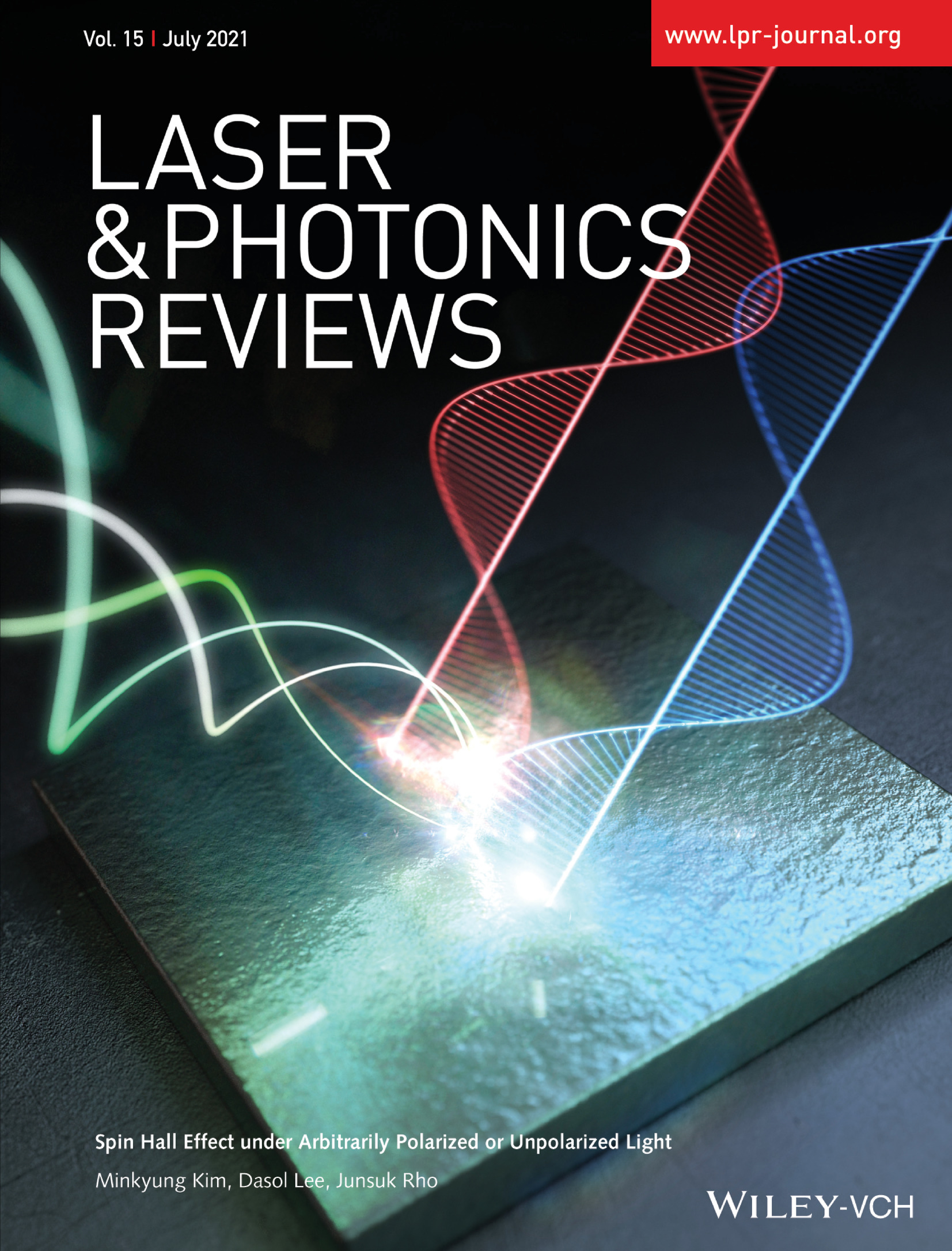 Spin Hall Effect: Spin Hall Effect under Arbitrarily Polarized or Unpolarized Light (Laser Photonics Rev. 15(7)/2021) Volume 15 Issue 7, 2021
