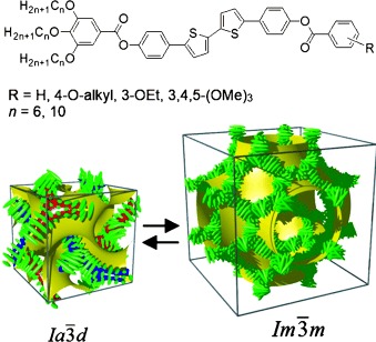 Dynamic Mirror-Symmetry Breaking in Bicontinuous Cubic Phases