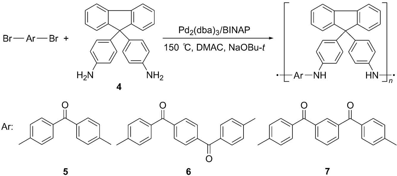 Synthesis of Soluble Fluorene-polyimino Ketone