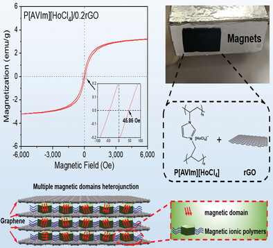 Ho-Ion-Polymer/Graphene Heterojunctions Toward Room-Temperature Ferromagnets