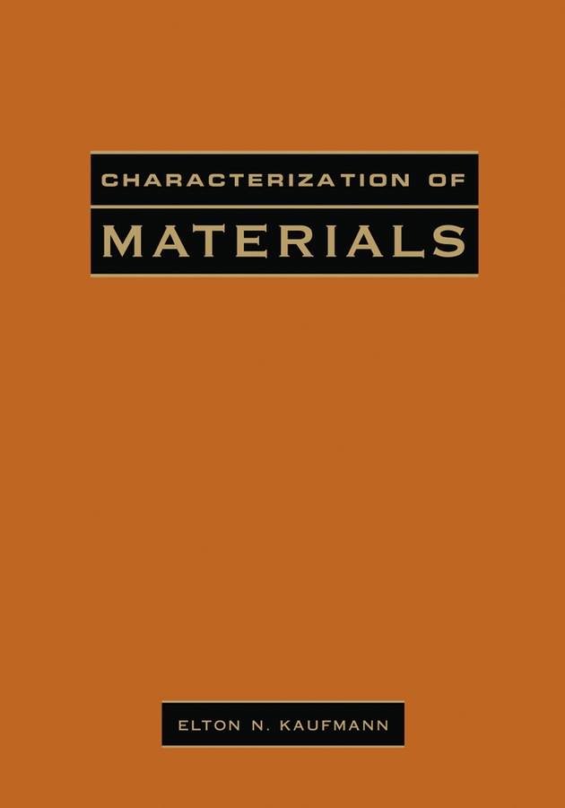 Cover image of Characterization of Materials