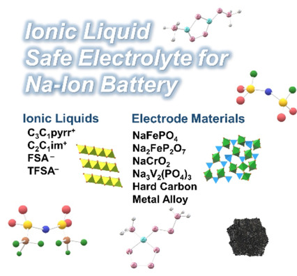 Sodium Ion Batteries using Ionic Liquids as Electrolytes