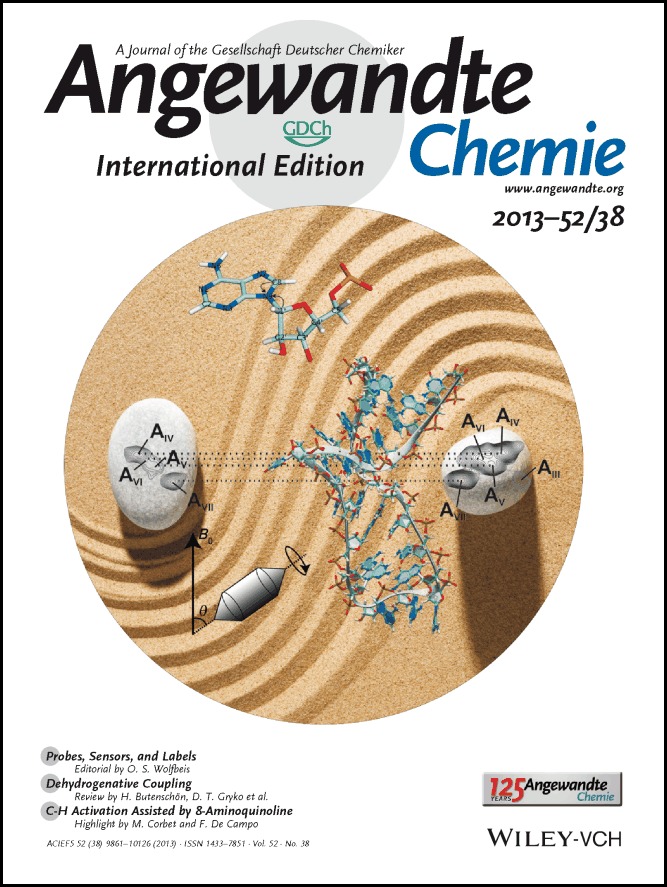 Cover Picture: A Suite of Solid-State NMR Experiments for RNA Intranucleotide Resonance Assignment in a 21 kDa Protein–RNA Complex (Angew. Chem. Int. Ed. 38/2013)