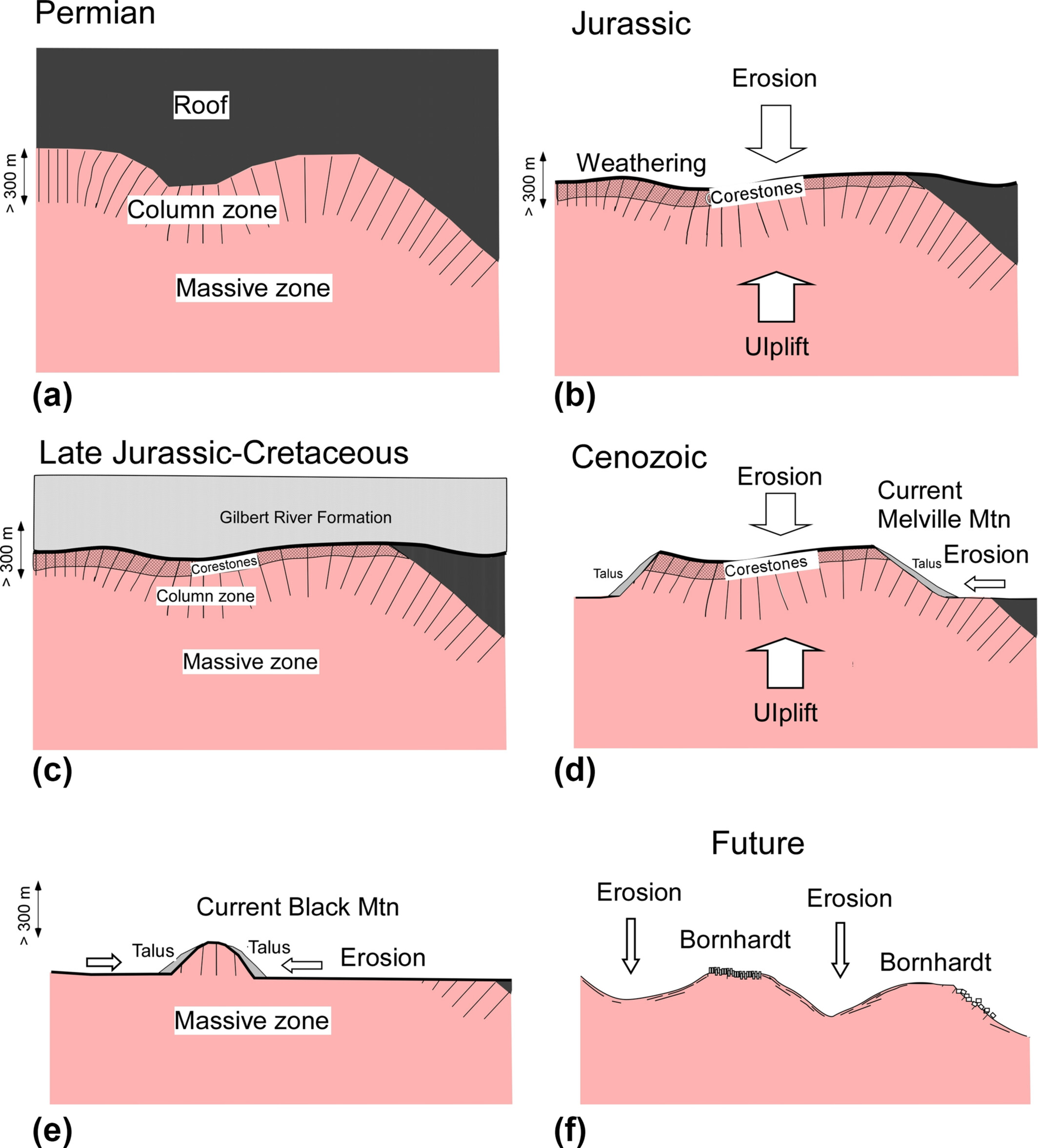 Morphogenesis of high mountains entirely covered by granitoid boulders and blocks in the northeastern part of Australia