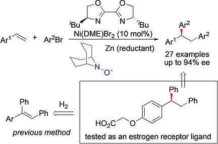 Nickel-Catalyzed Asymmetric Reductive Diarylation of Vinylarenes