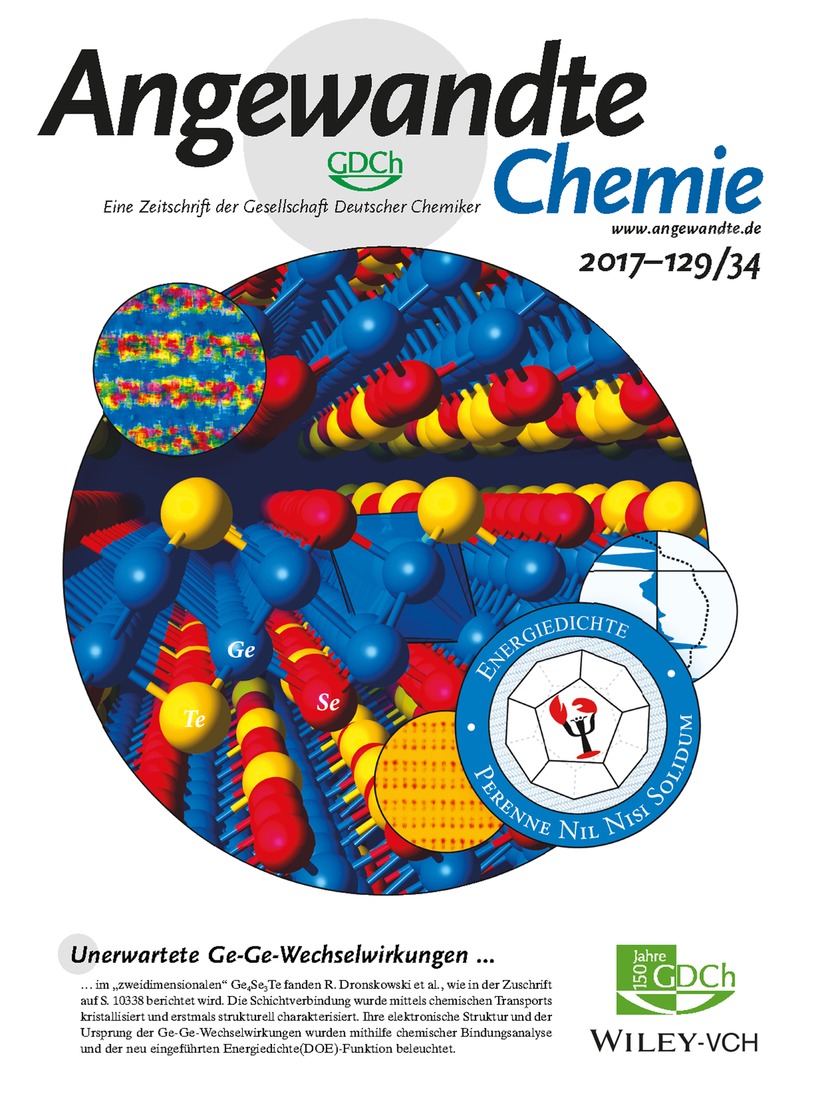 Innenrücktitelbild: Unerwartete Ge-Ge-Kontakte in der zweidimensionalen Phase Ge4Se3Te und Analyse ihres chemischen Ursprungs mittels Energiedichte(DOE)-Funktion (Angew. Chem. 34/2017) Volume 129 Issue 34, 2017