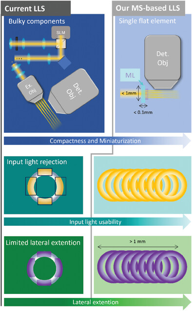 A Single Sub-Millimetric Metasurface-Based Optical Element for Lattice Bessel Beam Excitation Enabling Brain Activity Recordings In Vivo