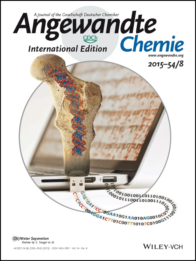 Cover Picture: Robust Chemical Preservation of Digital Information on DNA in Silica with Error-Correcting Codes (Angew. Chem. Int. Ed. 8/2015)