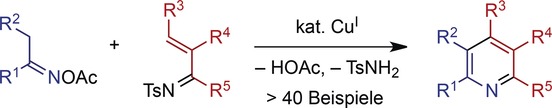 Synthesis of Highly Substituted Pyridines through Copper-Catalyzed Condensation of Oximes and α,β-Unsaturated Imines