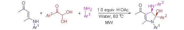 A Highly Diastereoselective Three-component Domino Reaction in Water Yielding Poly-substituted 4,5-Dihydropyrroles