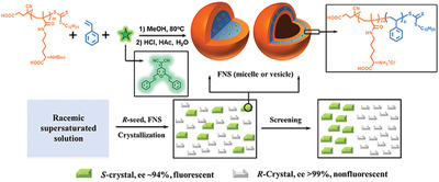 High-performance nano-splitters containing aggregation-induced emission luminogens for stereoselective crystallization obtained via polymerization-induced self-assembly Issue 6, 2021