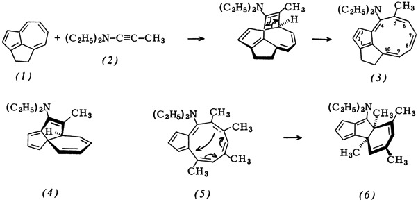 Surprising Transformation of Azulene by Cycloaddition with 1-(Diethylamino)propyne