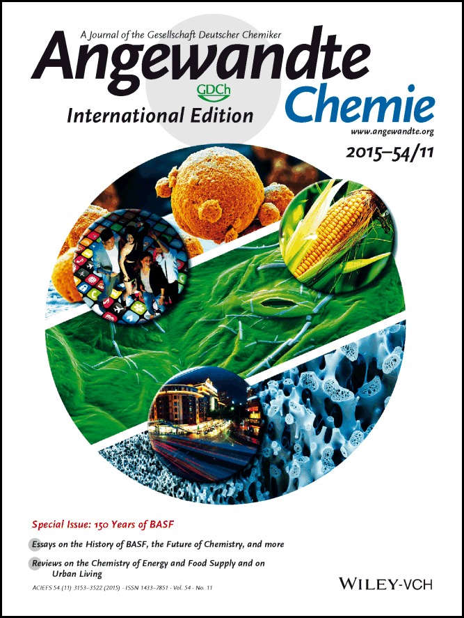 Cover Picture: “We Create Chemistry for a Sustainable Future”: Chemistry Creates Sustainable Solutions for a Growing World Population / Reinventing Chemistry (Angew. Chem. Int. Ed. 11/2015)