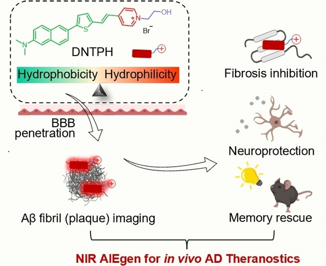 Near-Infrared Aggregation-Induced Emission Luminogens for In Vivo Theranostics of Alzheimer's Disease