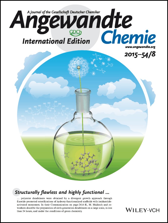 Inside Cover: Fluoride-Promoted Esterification with Imidazolide-Activated Compounds: A Modular and Sustainable Approach to Dendrimers (Angew. Chem. Int. Ed. 8/2015)