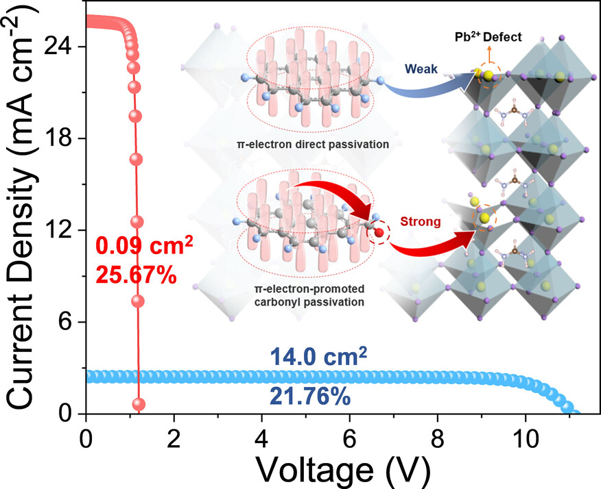 Insights Into the Role of π-Electrons of Aromatic Aldehydes in Passivating Perovskite Defects