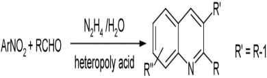 Multifunctional Catalysis of Heteropoly Acid: One-Pot Synthesis of Quinolines from Nitroarene and Various Aldehydes in the Presence of Hydrazine