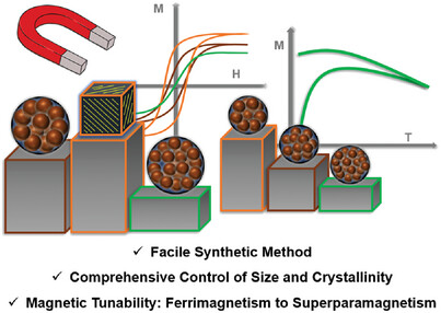 Magnetic Tunability via Control of Crystallinity and Size in Polycrystalline Iron Oxide Nanoparticles