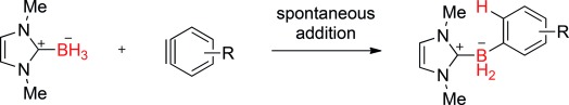 Hydroboration of Arynes with N-Heterocyclic Carbene Boranes