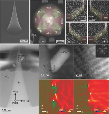 Selective Nucleation of GaAs on Si Nanofacets