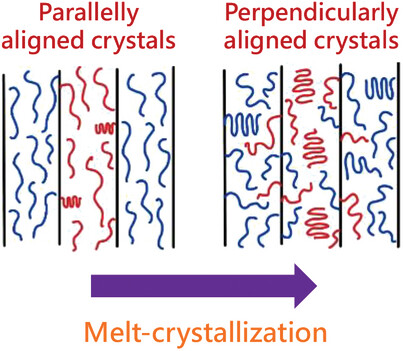 Thermal Treatment Induced Crystal Development and Crystal Orientation Change in Electrospun Coaxial Fibers Comprising Dual Crystalline Polymers
