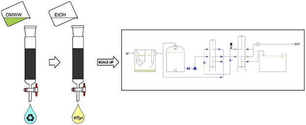 Hydroxytyrosol Recovery From Olive Mill Wastewater: Process Optimization and Development of a Pilot Plant