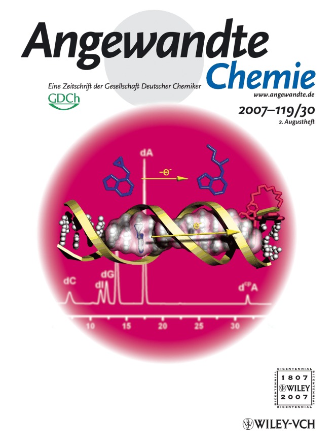 Innentitelbild: Distance-Independent DNA Charge Transport across an Adenine Tract (Angew. Chem. 30/2007)