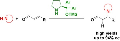 Enantioselective Organocatalytic Conjugate Addition of N Heterocycles to α,β-Unsaturated Aldehydes