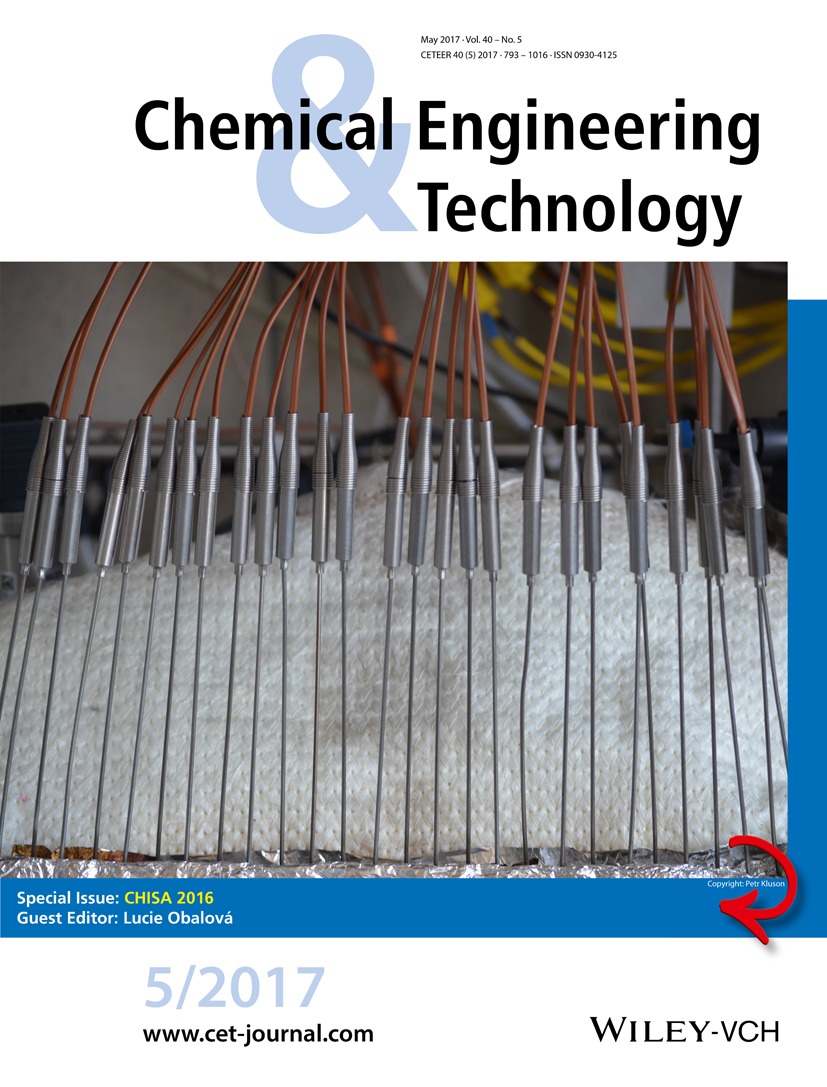 Cover Picture: Chem. Eng. Technol. 5/2017 Volume 40 Issue 5, 2017