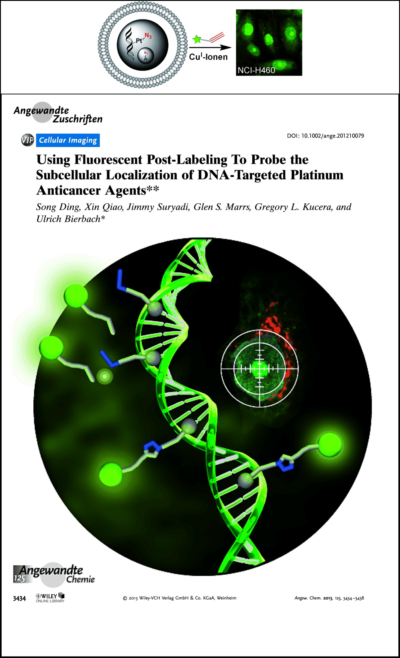 Using Fluorescent Post-Labeling To Probe the Subcellular Localization of DNA-Targeted Platinum Anticancer Agents