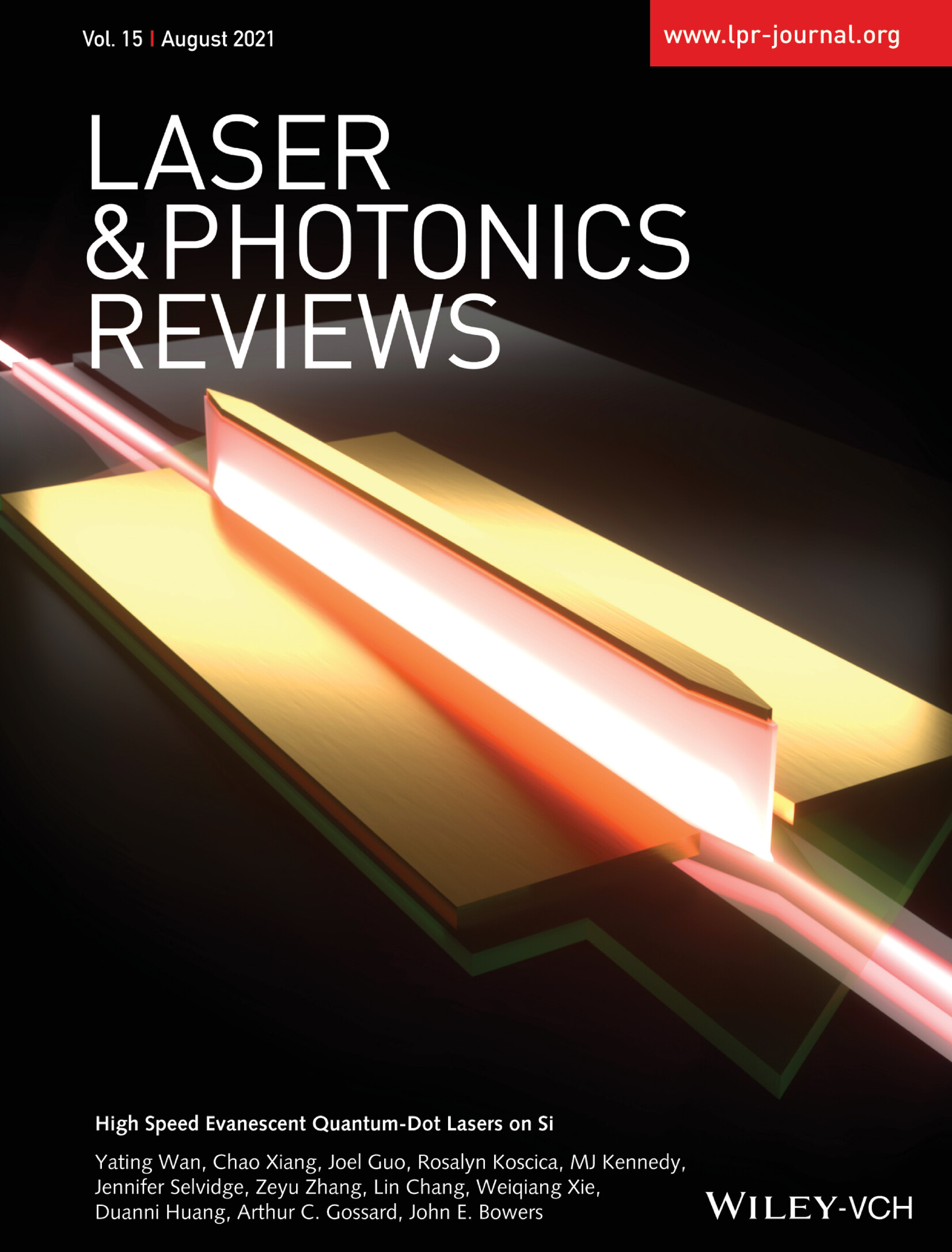 Quantum Dot Lasers: High Speed Evanescent Quantum-Dot Lasers on Si (Laser Photonics Rev. 15(8)/2021) Volume 15 Issue 8, 2021