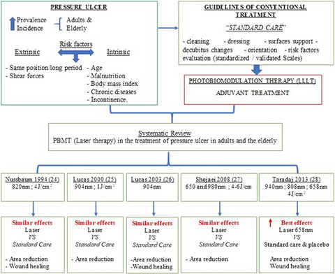 Effect of Photobiomodulation on Repairing Pressure Ulcers in Adult and Elderly Patients: A Systematic Review