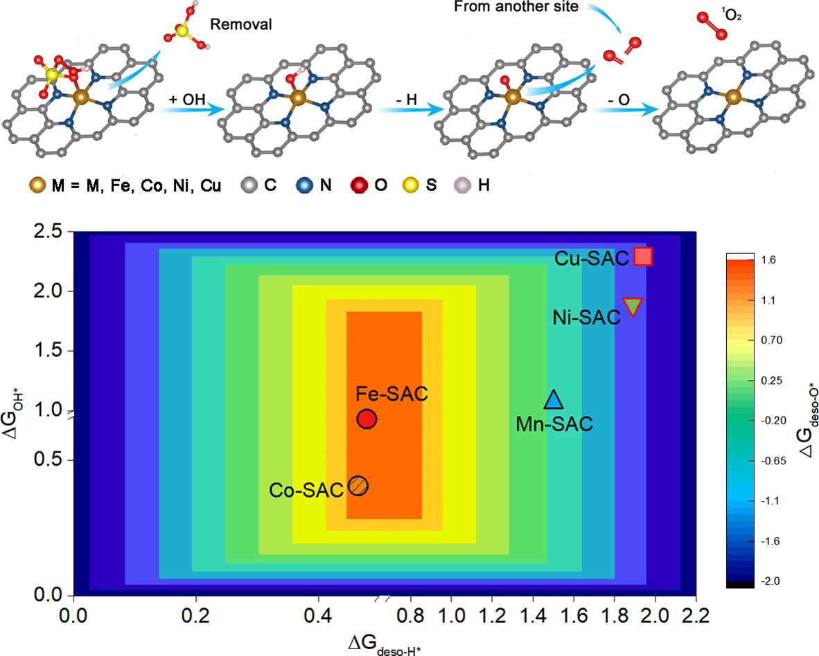 Activity Trends and Mechanisms in Peroxymonosulfate-Assisted Catalytic Production of Singlet Oxygen over Atomic Metal-N-C Catalysts