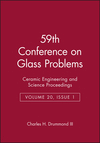 Cover image of 59th Conference on Glass Problems: Ceramic Engineering and Science Proceedings