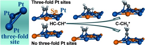 Geometric Requirements for Hydrocarbon Catalytic Sites on Platinum Surfaces