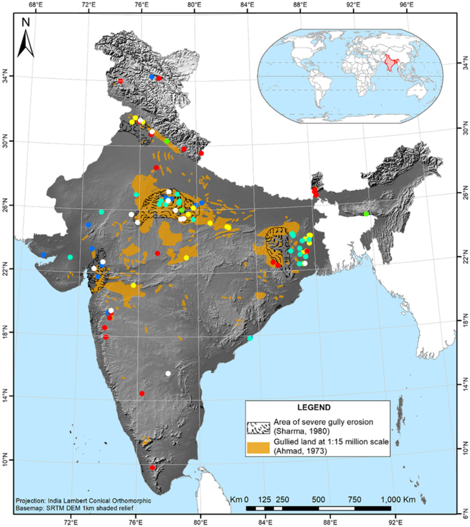 Gullies and badlands of India: Genesis, geomorphology and land management