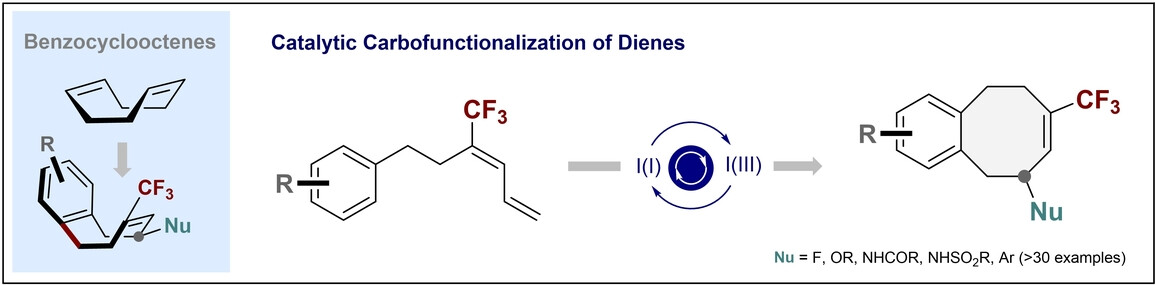 Forging Medium Rings via I(I)/I(III)-Catalyzed Diene Carbofunctionalization