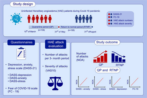 Impact of anxiety, stress and depression related to COVID-19 pandemic on the course of hereditary angioedema with C1-inhibitor deficiency