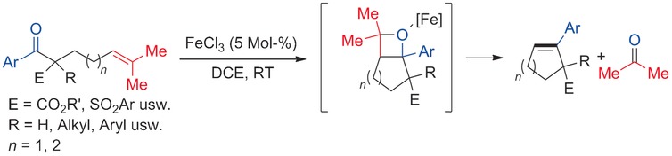 Eisen(III)-katalysierte Carbonyl-Olefin-Ringschlussmetathese