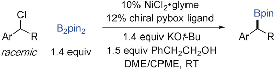 Nickel-Catalyzed Enantioconvergent Borylation of Racemic Secondary Benzylic Electrophiles