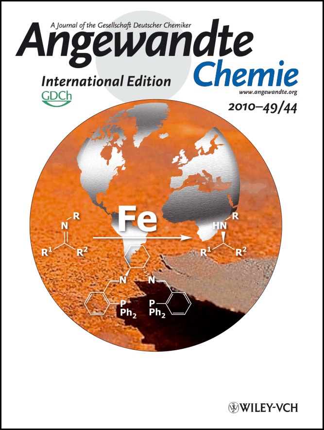 Inside Cover: Enantioselective Synthesis of Amines: General, Efficient Iron-Catalyzed Asymmetric Transfer Hydrogenation of Imines (Angew. Chem. Int. Ed. 44/2010)