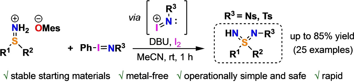 Synthesis of N-Monosubstituted Sulfondiimines by Metal-free Iminations of Sulfilimium Salts