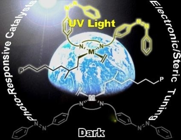 Photoresponsive Palladium and Nickel Catalysts for Ethylene Polymerization and Copolymerization