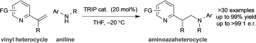 Catalytic Enantioselective Synthesis of α-Chiral Azaheteroaryl Ethylamines by Asymmetric Protonation