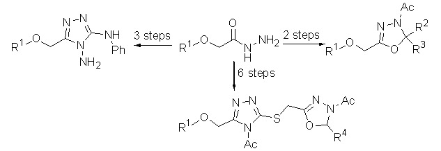 Synthesis and Antimicrobial Activity of New 2,5-Disubstituted 1,3,4-Oxadiazoles and 1,2,4-Triazoles and Their Sugar Derivatives