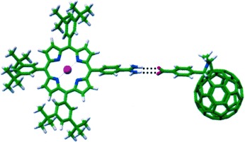 Exceptionally Strong Electronic Communication through Hydrogen Bonds in Porphyrin–C60 Pairs