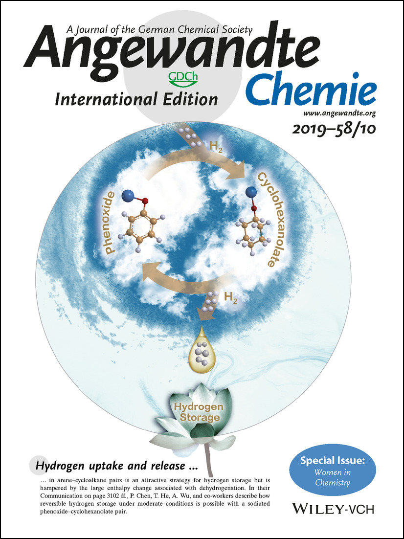 Back Cover: Reversible Hydrogen Uptake/Release over a Sodium Phenoxide–Cyclohexanolate Pair (Angew. Chem. Int. Ed. 10/2019) Volume 58 Issue 10, 2019