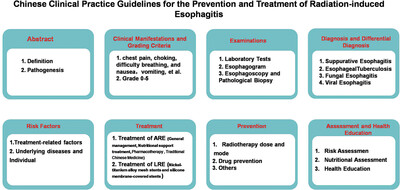 Chinese clinical practice guidelines for the prevention and treatment of radiation-induced esophagitis