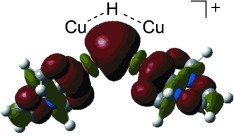 Bonding and Reactivity of a μ-Hydrido Dicopper Cation