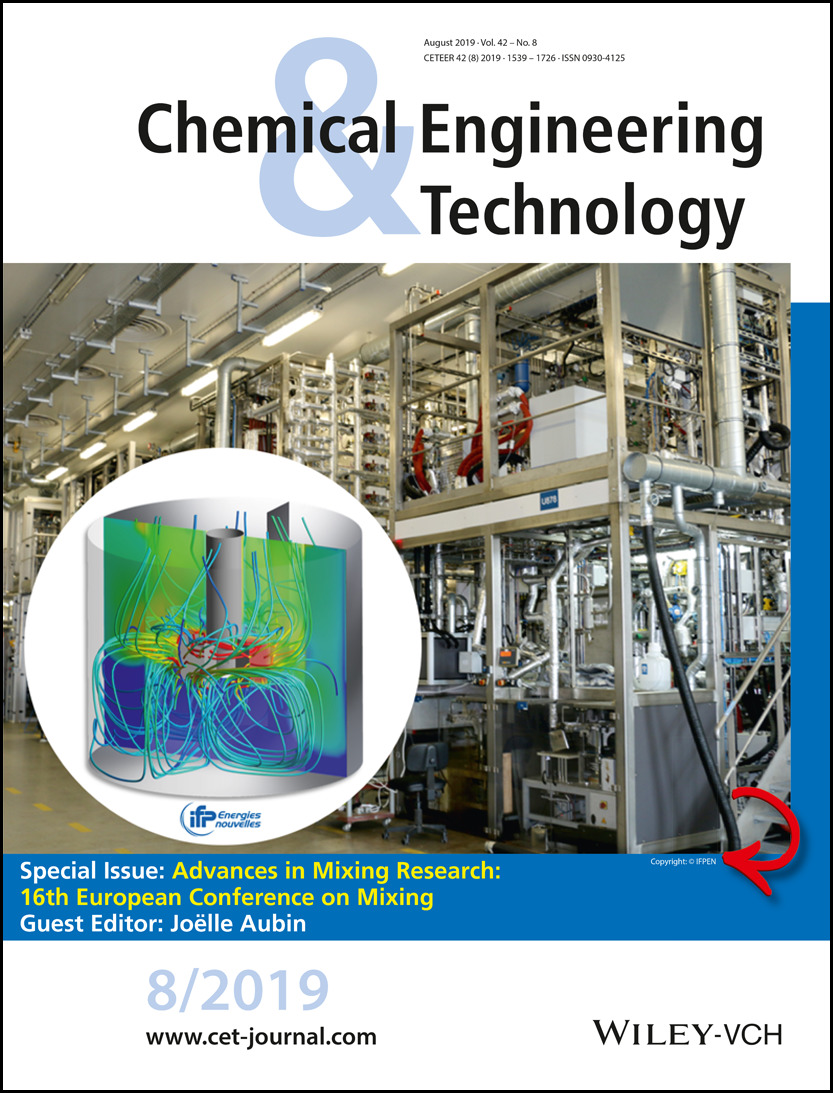 Cover Picture: Chem. Eng. Technol. 8/2019 Volume 42 Issue 8, 2019